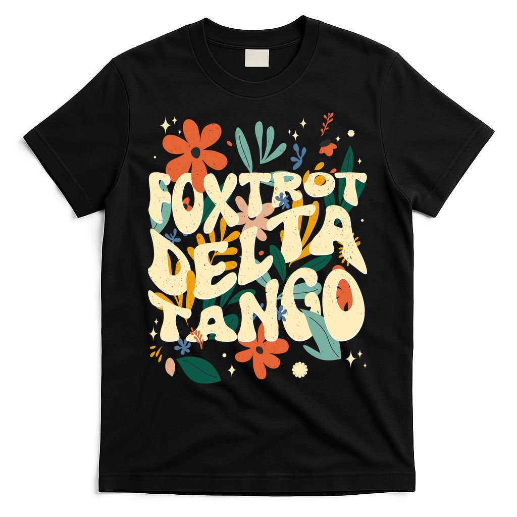 Retro VintageFlowers Vintage Foxtrot Delta Tango T-Shirt