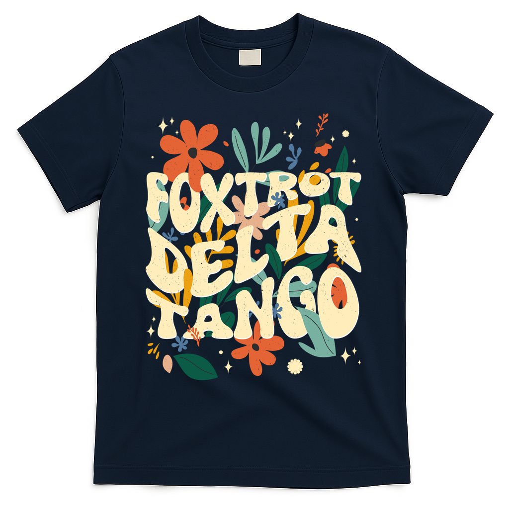 Retro VintageFlowers Vintage Foxtrot Delta Tango T-Shirt