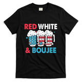 Red White And Boujee Retro 4th Of July Drinking T-Shirt