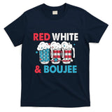 Red White And Boujee Retro 4th Of July Drinking T-Shirt
