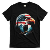 Red White Blue Bald Eagle American Flag For 4th Of July Gift T-Shirt