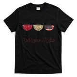Red Wine & Blue 4th Of July Wine Red White Blue Wine Glasses T-Shirt