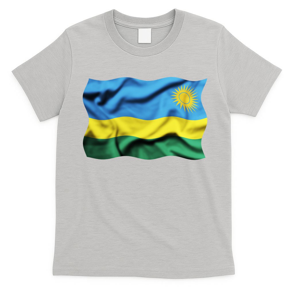 Rwanda Wavey Flag T-Shirt