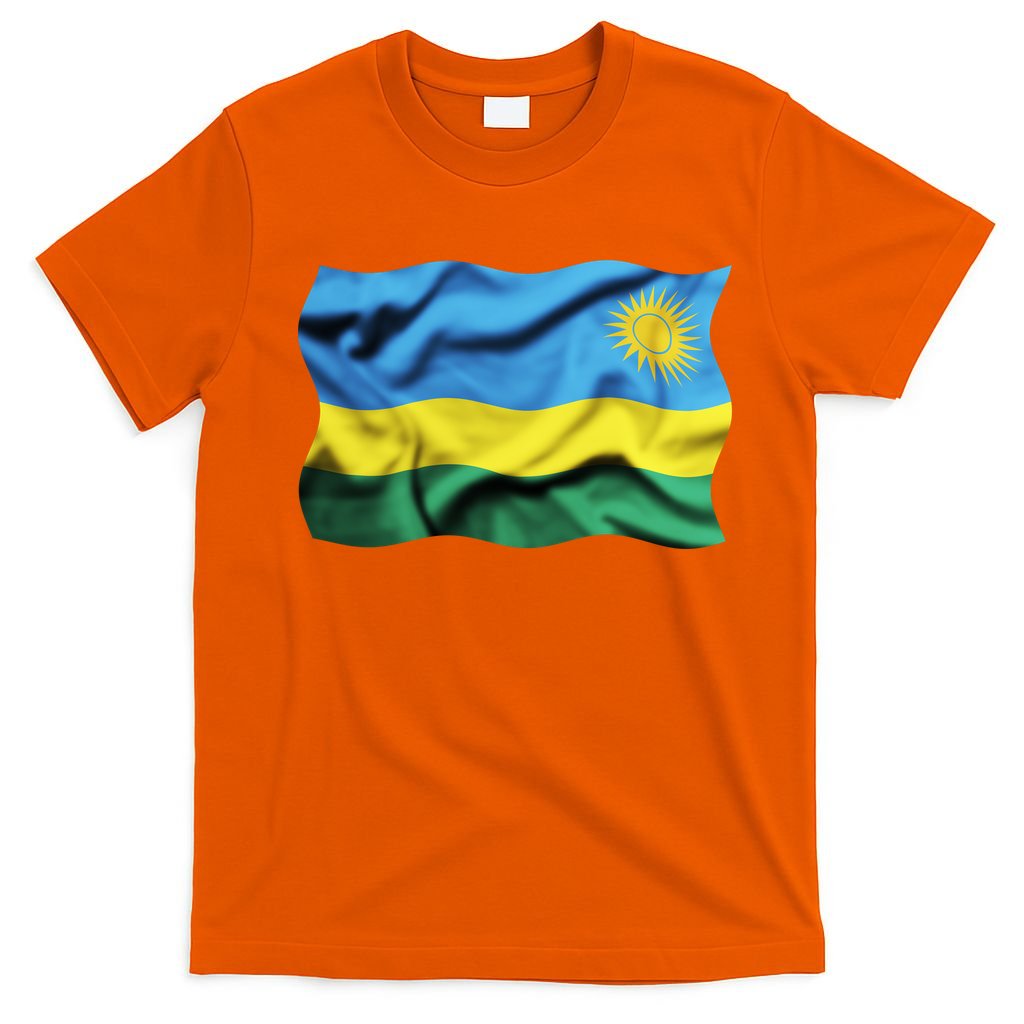 Rwanda Wavey Flag T-Shirt
