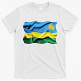Rwanda Wavey Flag T-Shirt