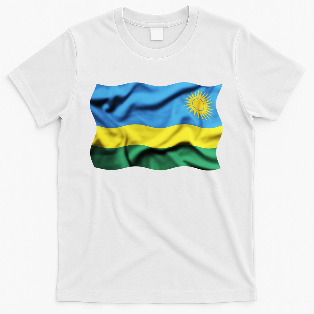 Rwanda Wavey Flag T-Shirt
