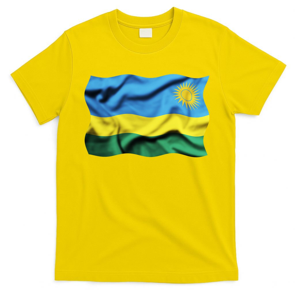 Rwanda Wavey Flag T-Shirt