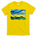 Rwanda Wavey Flag T-Shirt