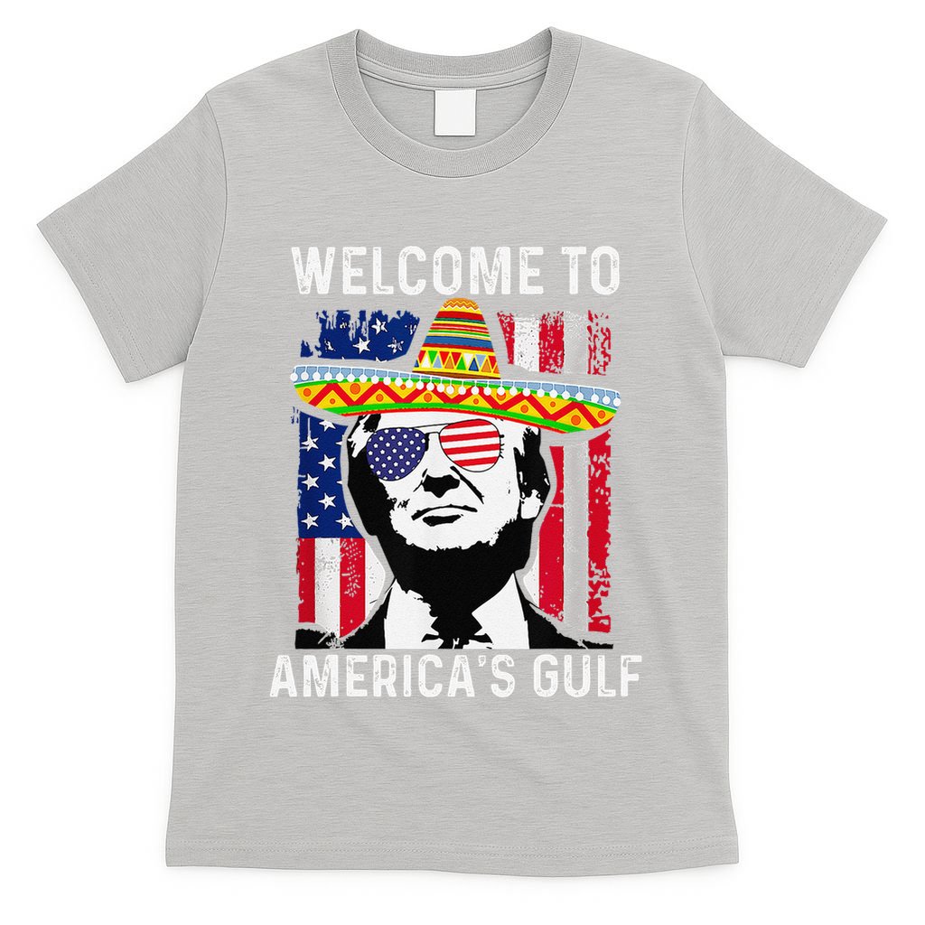 Retro Welcome To AmericaS Gulf Funny Trump Mexico America T-Shirt