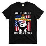 Retro Welcome To AmericaS Gulf Funny Trump Mexico America T-Shirt