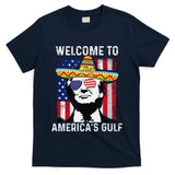 Retro Welcome To AmericaS Gulf Funny Trump Mexico America T-Shirt
