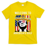 Retro Welcome To AmericaS Gulf Funny Trump Mexico America T-Shirt