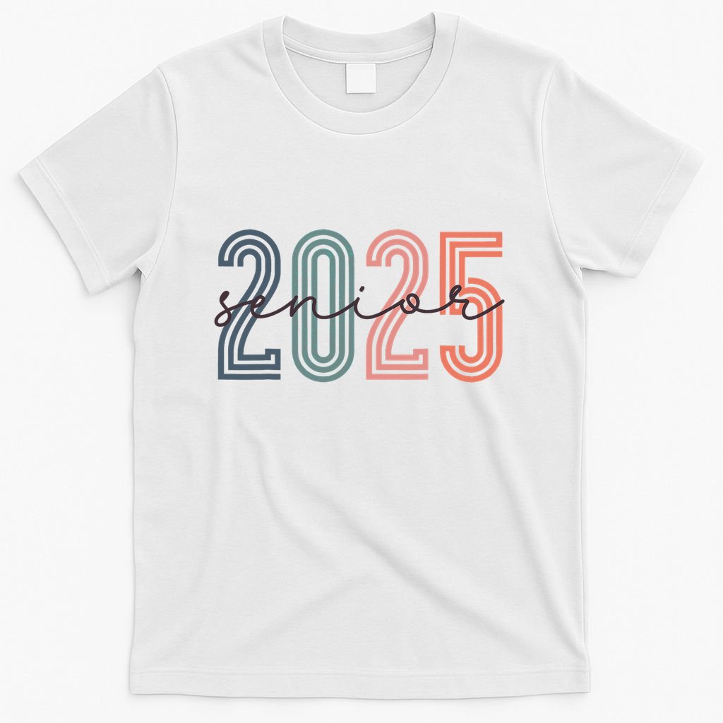 Senior 2025 Class Of 2025 Back To School Retro Graduation T-Shirt