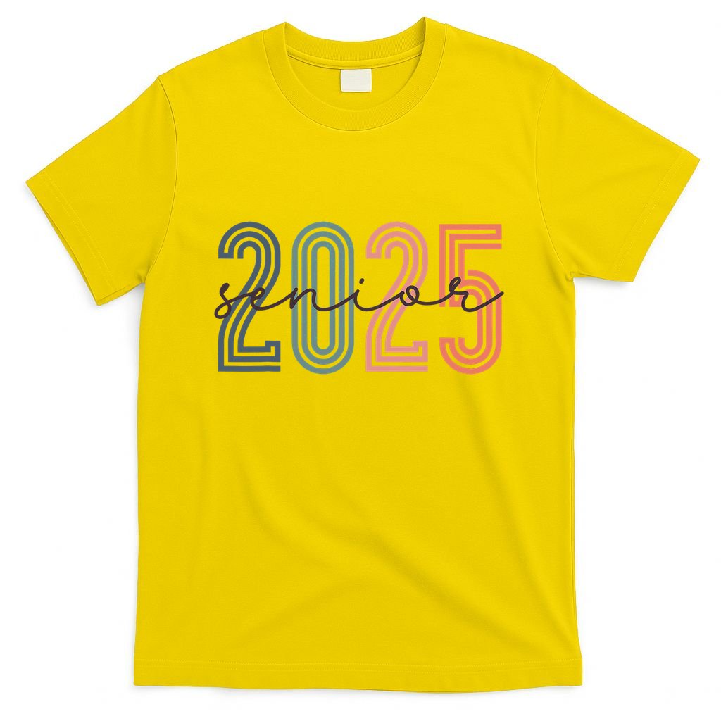 Senior 2025 Class Of 2025 Back To School Retro Graduation T-Shirt
