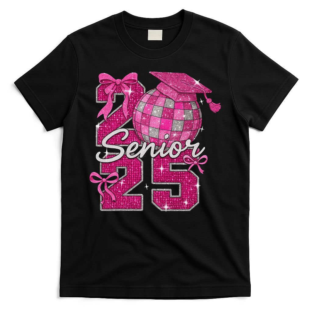 Senior 2025 Class Of 2025 Bows Back To School 2025 T-Shirt