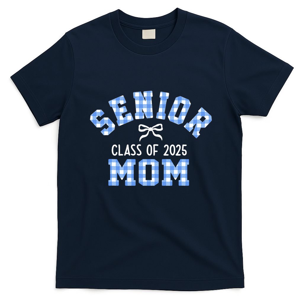 Senior 2025 Class Of 2025 Senior Mom Bow Back To School T-Shirt
