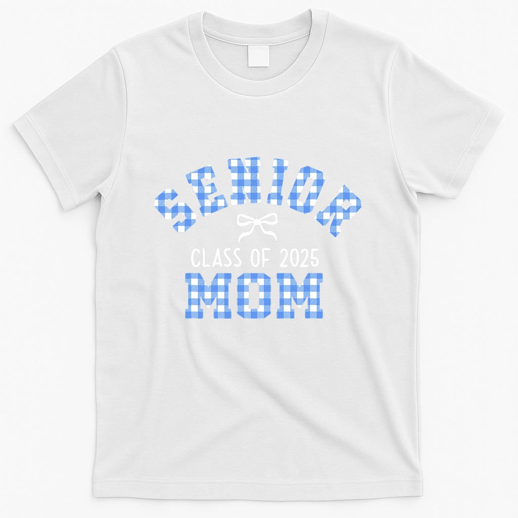 Senior 2025 Class Of 2025 Senior Mom Bow Back To School T-Shirt