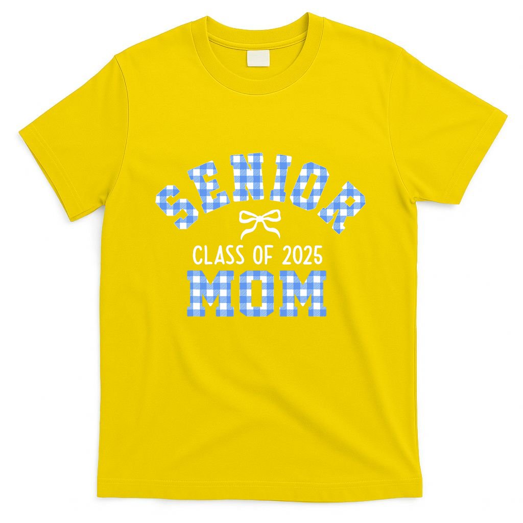 Senior 2025 Class Of 2025 Senior Mom Bow Back To School T-Shirt