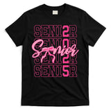 Senior 2025 Coquette Bow Class Of 2025 Back To School T-Shirt