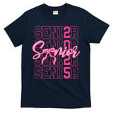 Senior 2025 Coquette Bow Class Of 2025 Back To School T-Shirt