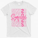 Senior 2025 Coquette Bow Class Of 2025 Back To School T-Shirt