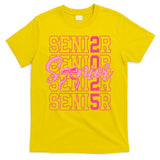 Senior 2025 Coquette Bow Class Of 2025 Back To School T-Shirt