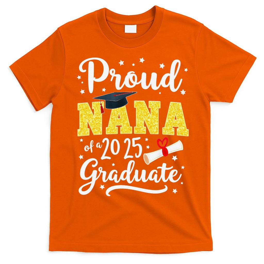 Senior 2025 Proud Nana Of A Class Of 2025 Graduate Gift T-Shirt