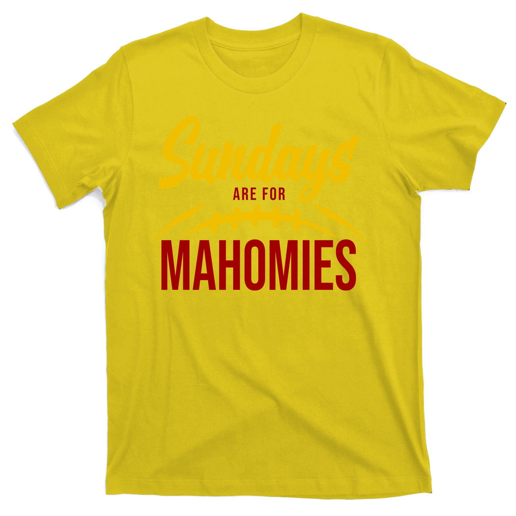 Sundays Are For Mahomies Football Lover T-Shirt