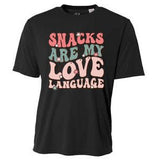Snacks Are My Love Language Valentine Day Cooling Performance Crew T-Shirt