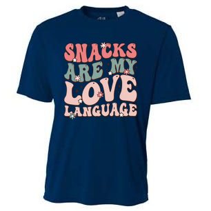 Snacks Are My Love Language Valentine Day Cooling Performance Crew T-Shirt