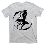 Samurai Lady Katana Slashing Circle T-Shirt