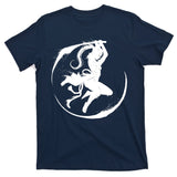 Samurai Lady Katana Slashing Circle T-Shirt
