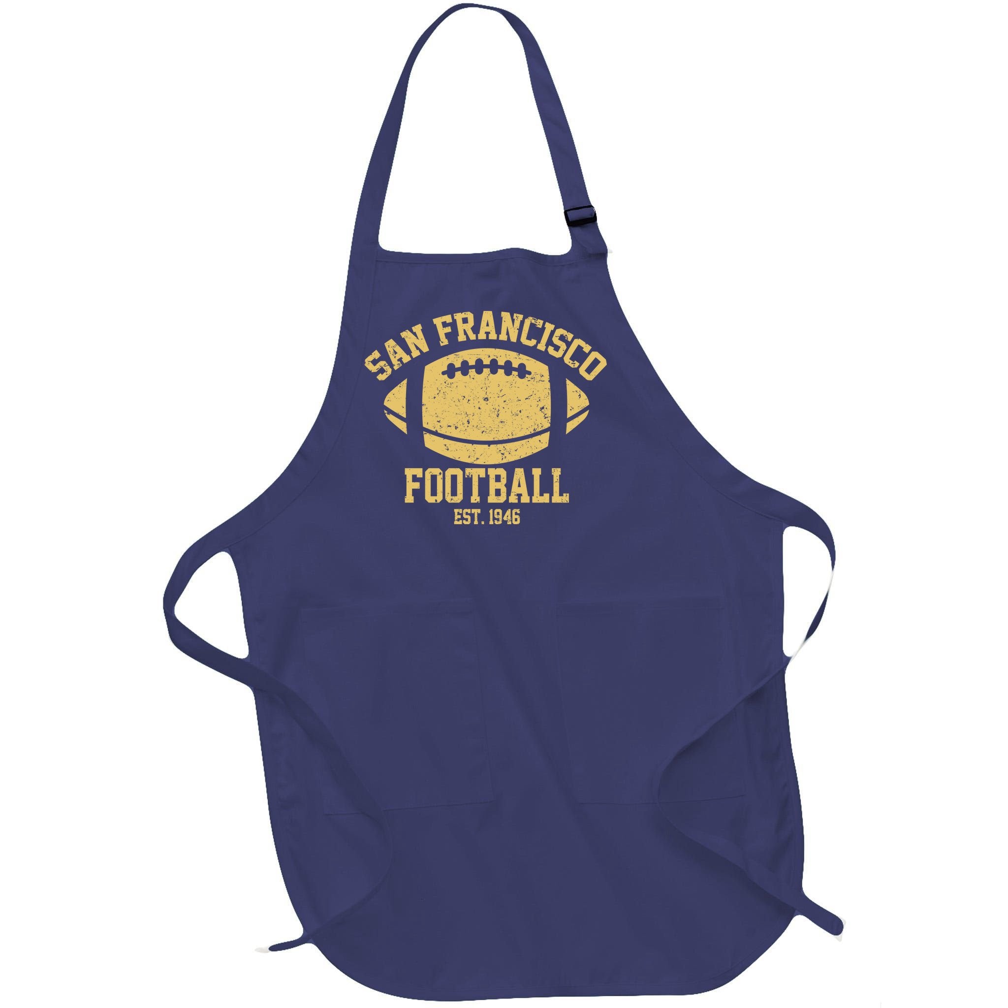 San Francisco Football EST 1946 Vintage Style Full-Length Apron With Pockets