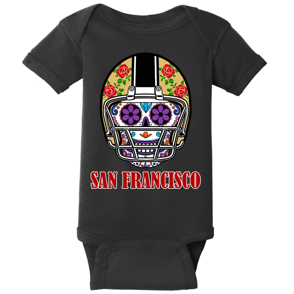 San Francisco Sugar Skull Football Fan Baby Bodysuit