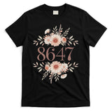 Subtle Anti Trump 8647 Flower Floral Boho President Liberal T-Shirt