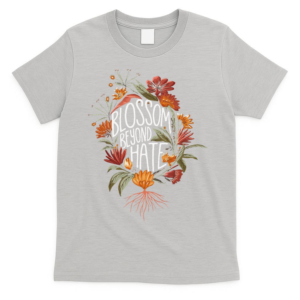 Subtle Anti Trump 8647 Flower Boho Style Liberal Floral T-Shirt