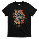 Subtle Anti Trump 8647 Flower Boho Style Liberal Floral T-Shirt
