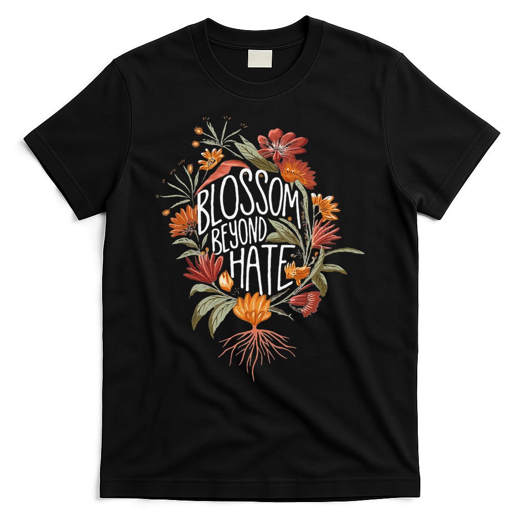 Subtle Anti Trump 8647 Flower Boho Style Liberal Floral T-Shirt