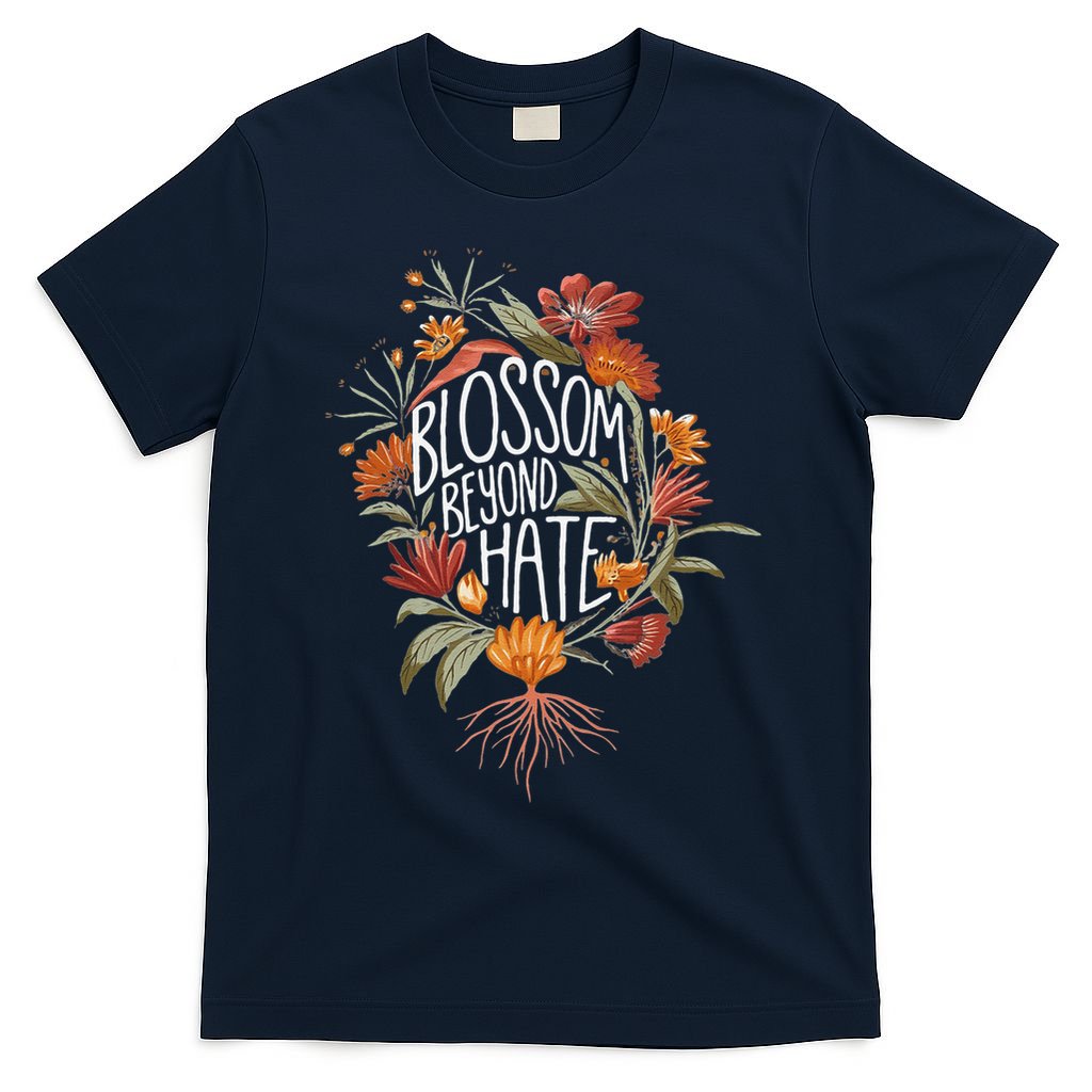 Subtle Anti Trump 8647 Flower Boho Style Liberal Floral T-Shirt