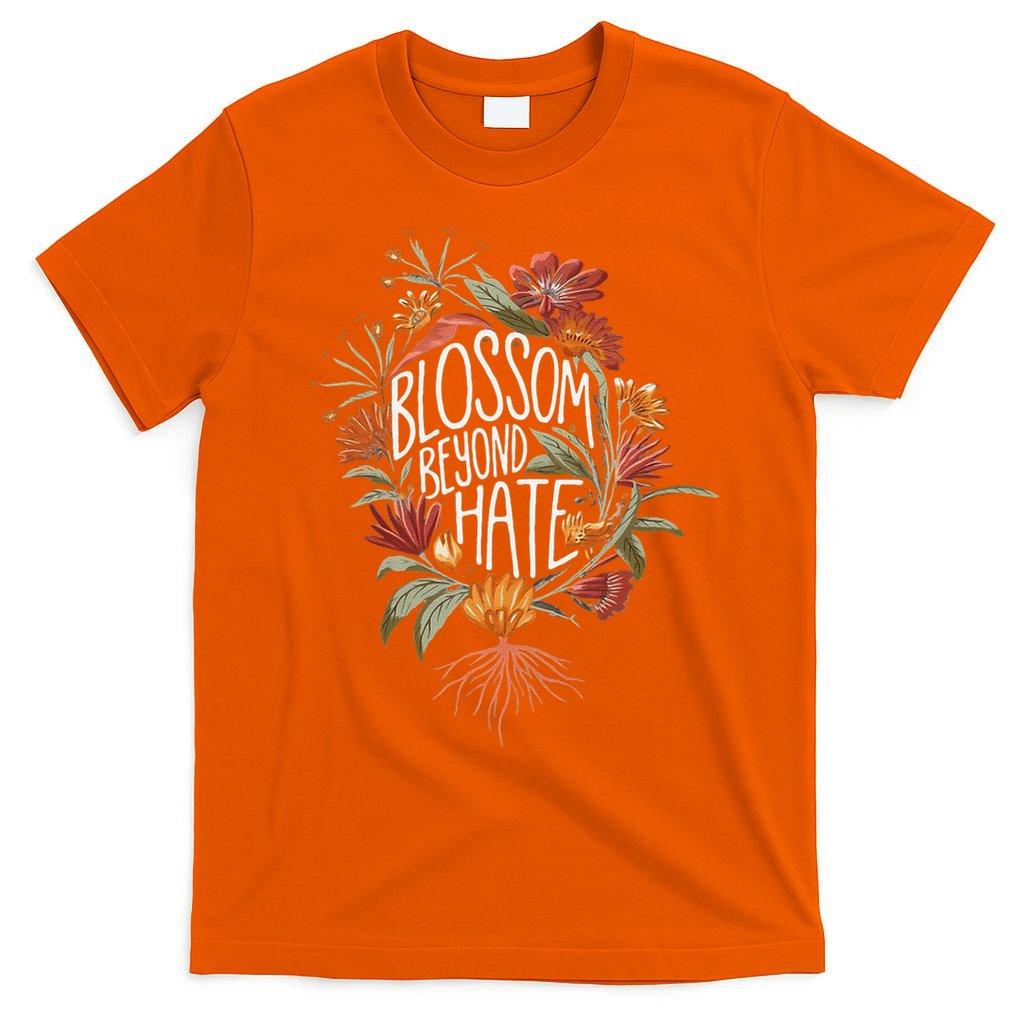Subtle Anti Trump 8647 Flower Boho Style Liberal Floral T-Shirt
