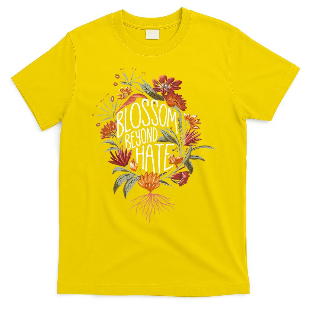 Subtle Anti Trump 8647 Flower Boho Style Liberal Floral T-Shirt