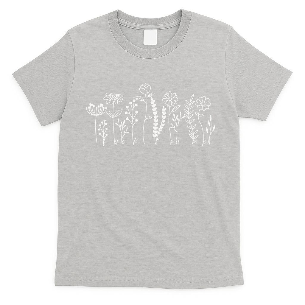 Subtle Anti-Trump Wildflowers Floral Feminist Resist T-Shirt