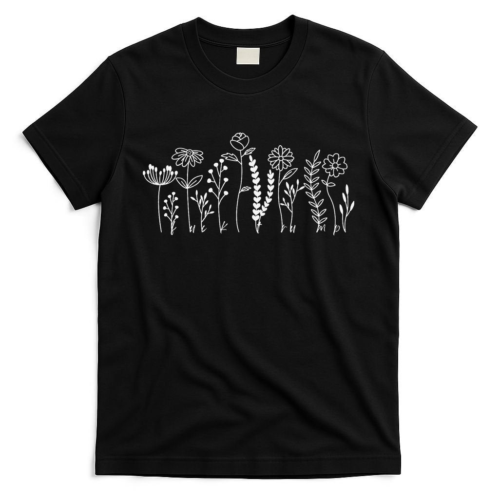 Subtle Anti-Trump Wildflowers Floral Feminist Resist T-Shirt