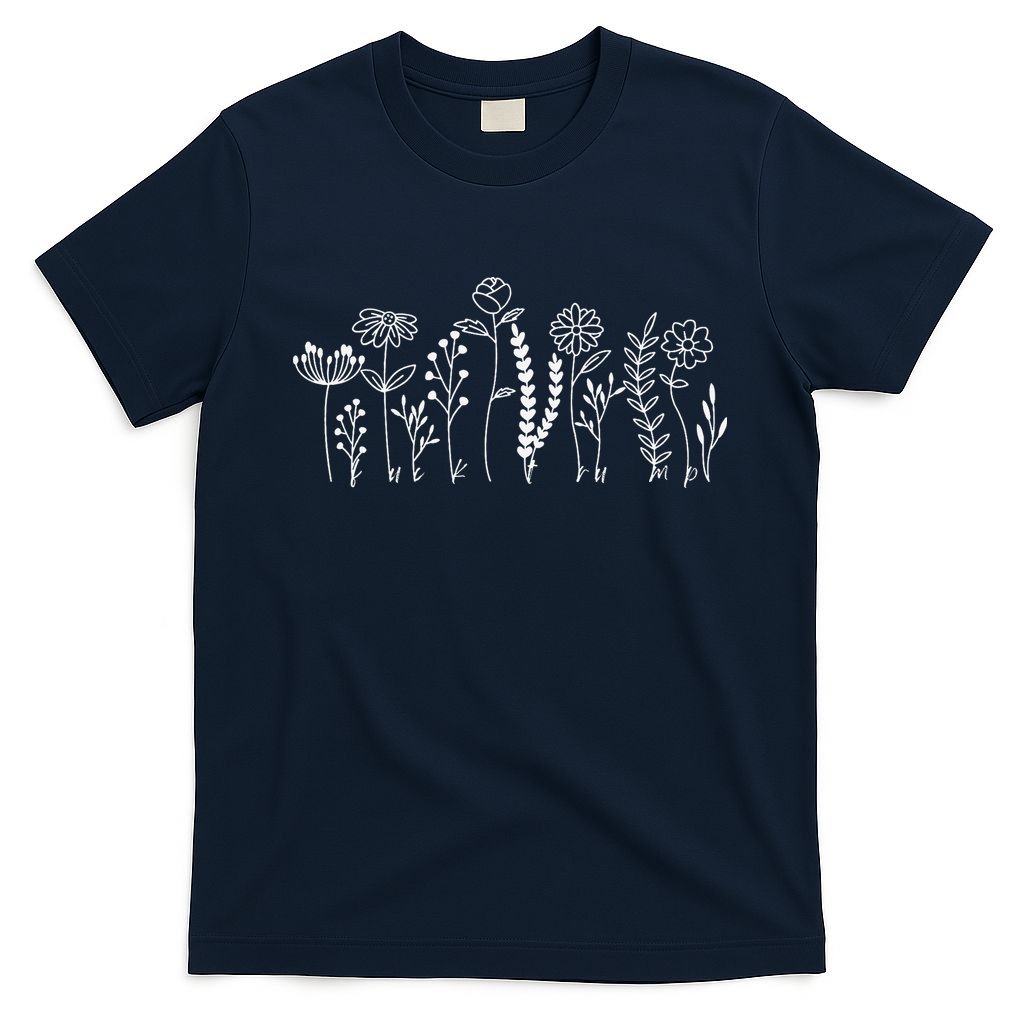 Subtle Anti-Trump Wildflowers Floral Feminist Resist T-Shirt