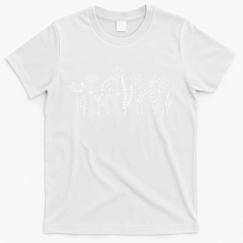 Subtle Anti-Trump Wildflowers Floral Feminist Resist T-Shirt