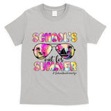 School Bus Driver Out For Summer Tie Dye Sunglasses T-Shirt