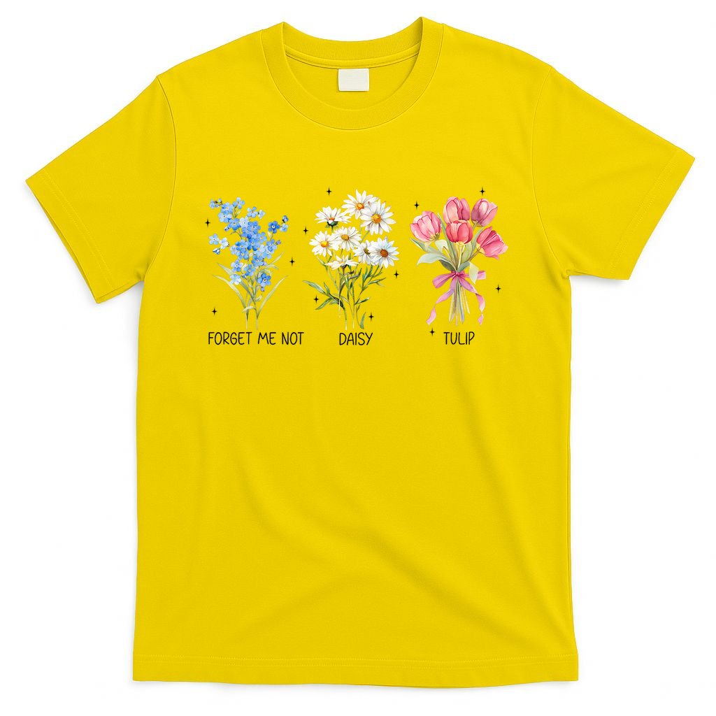 Subtle Boho Flowers Anti Trumpp  T-Shirt