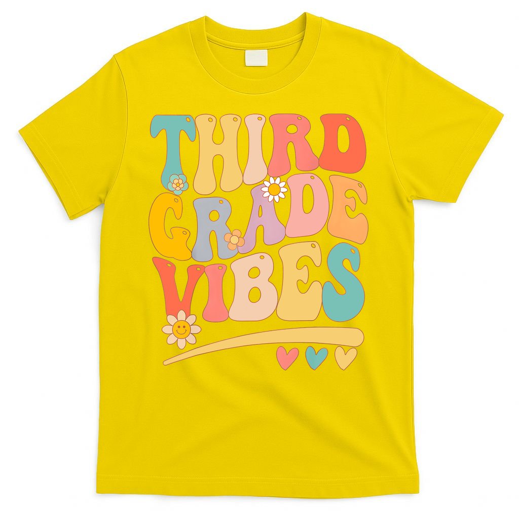 Third Grade Vibes For Girl Boy 3rd Grade Teacher T-Shirt