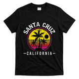 Santa Cruz California Sunset 70s 80s Surfer Summer Sun T-Shirt
