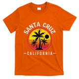 Santa Cruz California Sunset 70s 80s Surfer Summer Sun T-Shirt